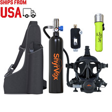 Portable Scuba Lung Tank with Diving Mask, 3000PSI Compact Emergency Underwater