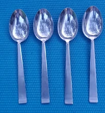 6-Towle Lauffer CORA Holland Stainless Oval Place Soup Spoons 7 1/4"