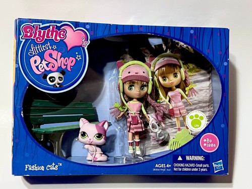 Littlest Pet Shop Blythe Loves: Fashion Cats #B9 Doll & #1856 Shorthair Cat