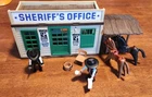 Playmobil 3423 Sheriff’s Office Western Jail HQ Bandits Horses Vintage Set-Part