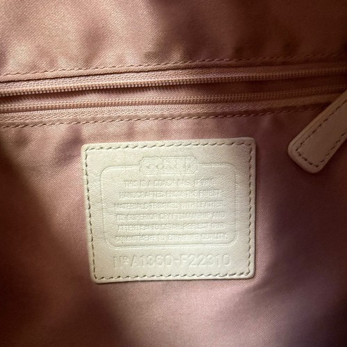 Coach Hobo-Schultertasche Kristin Metallic Champagner Medium DEFEKT Leder 22310 - Bild 9 von 12