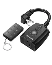 DEWENWILS Dusk to Dawn Dimmer Plug, 100FT Conrtrol Range Dimmable Timer, FCC