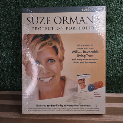 Suze Ormans Protection Portfolio Will Trust Forms NEW Sealed 2002 CD-ROM PC Mac