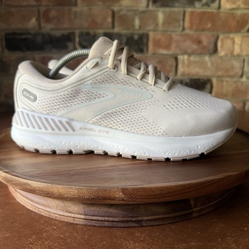 Brooks Ariel GTS 23 Supportive Cream Womens 7.5 2E Road Running Shoes Sneakers - Picture 9 of 24