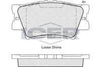 Bremsbelagsatz Hinten Akebono-System FüR Lexus ES V6 HS Anf10 Toyota Ab 05->