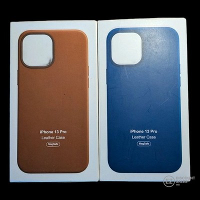 2x Original Apple iPhone 13 Pro Leder Case mit MagSafe Bundle - Neu