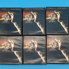 24 Season 4 DVD 6 disc 6 case set Twenty-Four Kiefer Sutherland PLAY TESTED