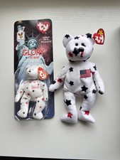 Ty Beanie Baby Glory the Bear DOB July 4, 1997