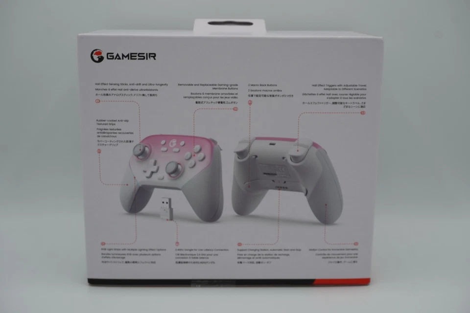 GameSir Super Nova Wireless Controller for PC/Switch/iOS/Android, RGB, Pink - Image 2 of 4