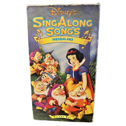 Disney Sing Along Songs VHS Lot 8 Tapes - Under the Sea, Heigh-Ho, Christmas - Foto 7 di 13