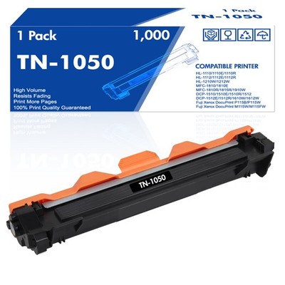 1x XXL Toner TN-1050 Compatible with Brother HL1112A HL1210W 1212 MFC1810 1910