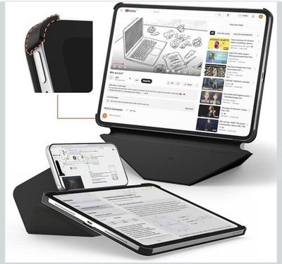 MOFT Dynamic Folio Case for iPad Pro 13 M5 2025/M4 2024 Magnetic Stand Black