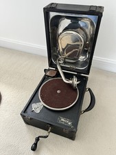 Vintage Decca 33 Gramophone Hand-Cranked 78rpm