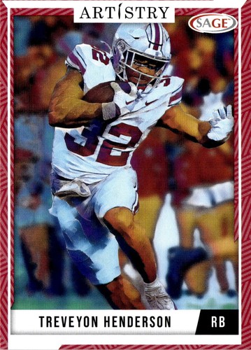 2024 SAGE Artistry #77 Treveyon Henderson - Bild 1 von 2