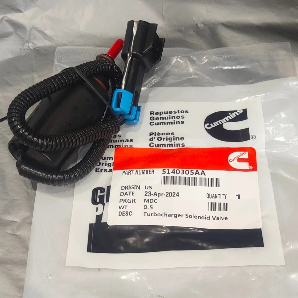 Solenoide de control turbo Wastegate para Dodge Ram 2500 3500 2004-09 5,9 L 5140305AA Foto 2 de 4