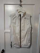 K-Way LE VRAI CLAUDE 3.0 Ripstop Packable Vest Mens Medium White, Weather Resist