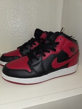 Jordan 1 Mid GS 5Y Boys 554725-074 Red/Black