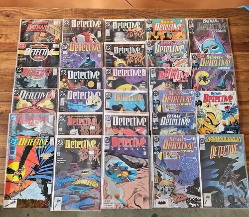 Vintage DC COMICS "DETECTIVE COMICS" • 28 Issues • #434-627 VF/NM & NO ODOR