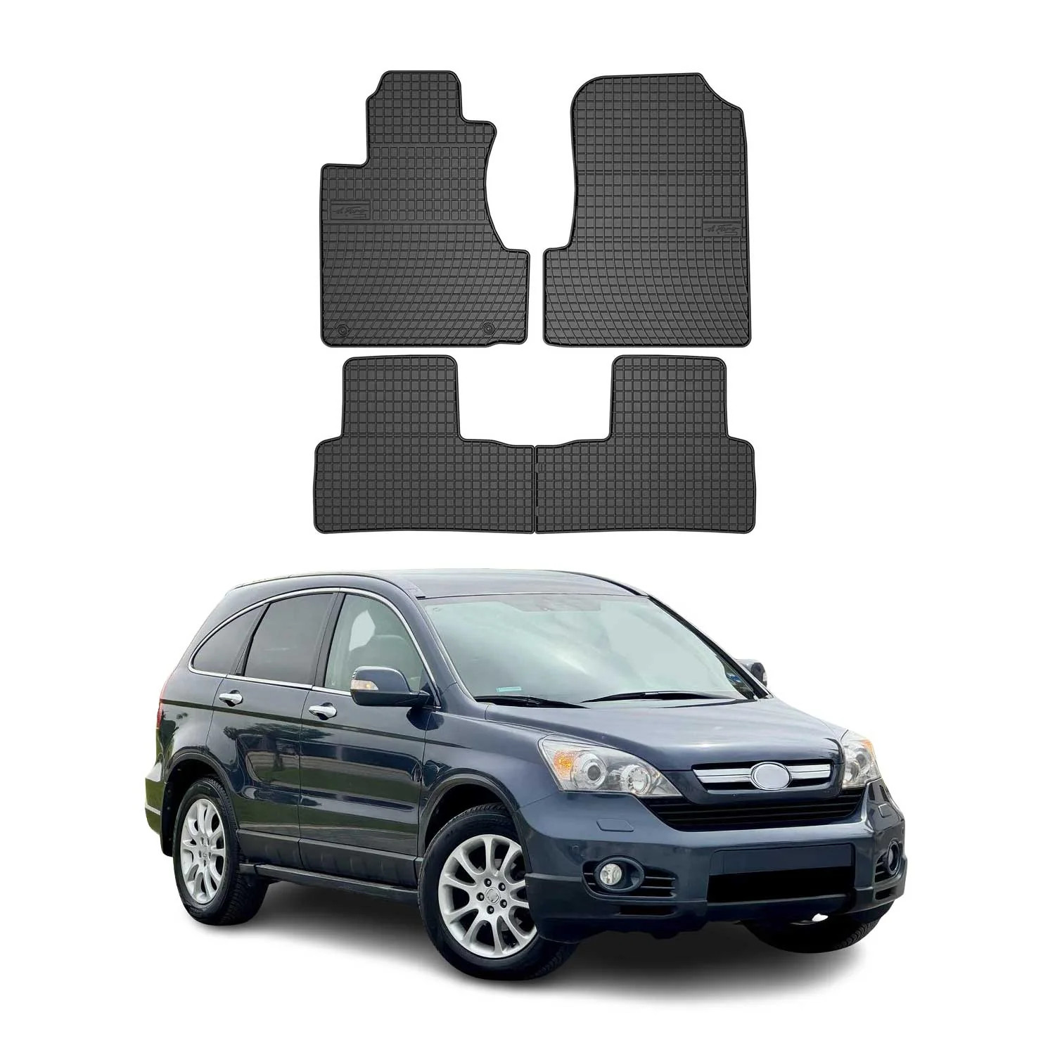 Tapis de sol Honda CR-V 2006-2012 caoutchouc noir habitacle auto imperméable