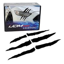Gloss Around Front Headlight Headlamp Scar Scratch Shape Decoration Black