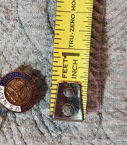 Vintage United States Navy Honorable Discharge Lapel Pin Military Collectible  - Bild 2 von 4