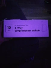 (10 PACK) Deako 3-Way Single Pole Simple Rocker Switch Model DS2017 White (NEW)