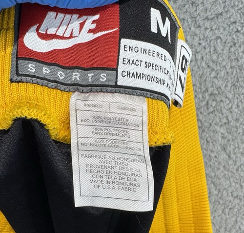 Nike 1957 Los Angeles Laker NBA Shorts Men Sz Medium Gold Black Throwback Rewind - Picture 4 of 11