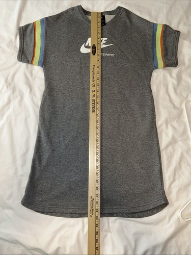 Nike Girl's crewneck sweatshirt dress YXL Pockets Athletic - Picture 8 of 10