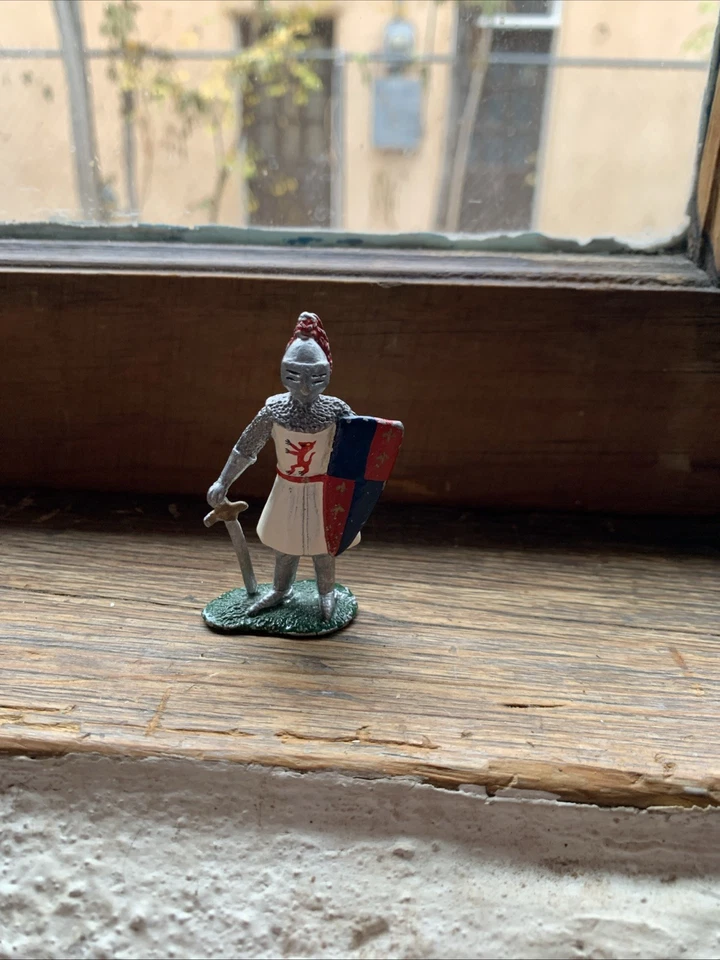 Caballero cruzado de metal vintage 1970. Foto 2 de 4