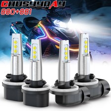 880 885  881 894 LED Headlight Bulbs Combo FOR Arctic Cat Panther 570 2002-2007