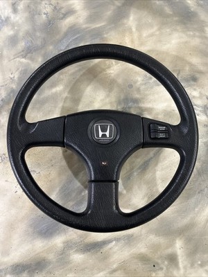 1988-1991 Honda Prelude 4WS OEM Steering Wheel w Cruise Control Buttons Center