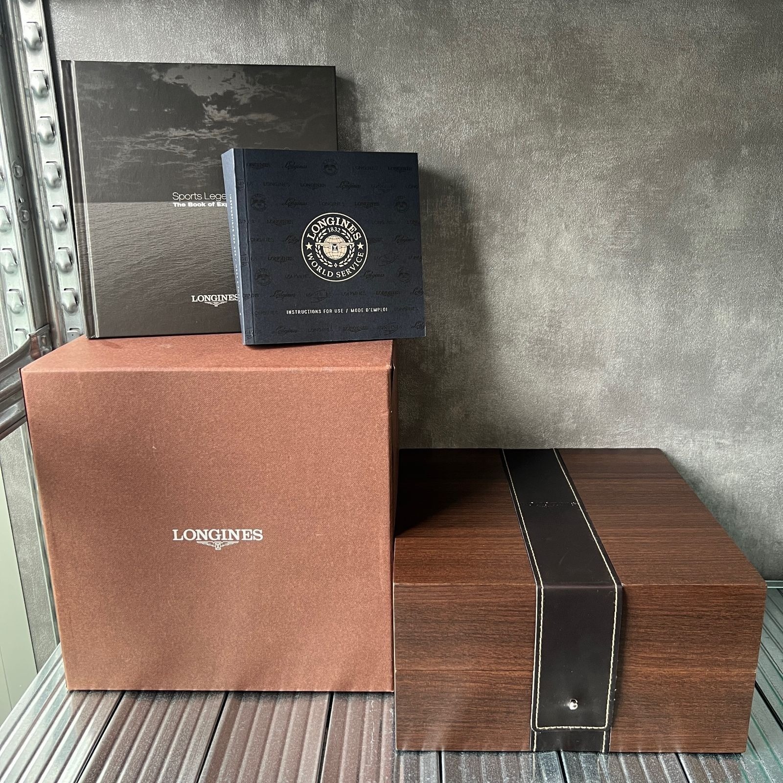 Longines Watch Presentation Box Case Vintage Genuine