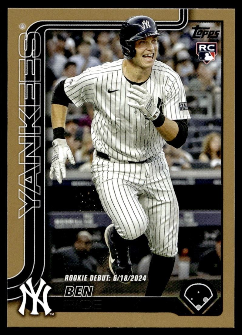 2025 Topps Update GOLD Ben Rice Rookie /2025 Yankees #US25 C14