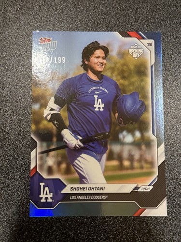 Shohei Ohtani 2026 Topps Now Road to Opening Day #OD-271 Aqua Foil /199 Dodgers
