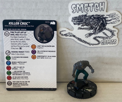 BTAS 047a Killer Croc Rare - DC Heroclix - Batman the Animated Series 2018