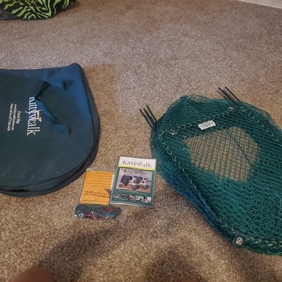 Kittywalk Outdoor Net Cat Enclosure for Lawns