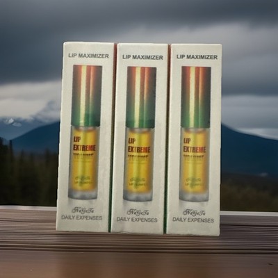 3 X Lip Plumper Extreme Lip Maximizer Plump Volume Moisturizing Exp. 03/2028