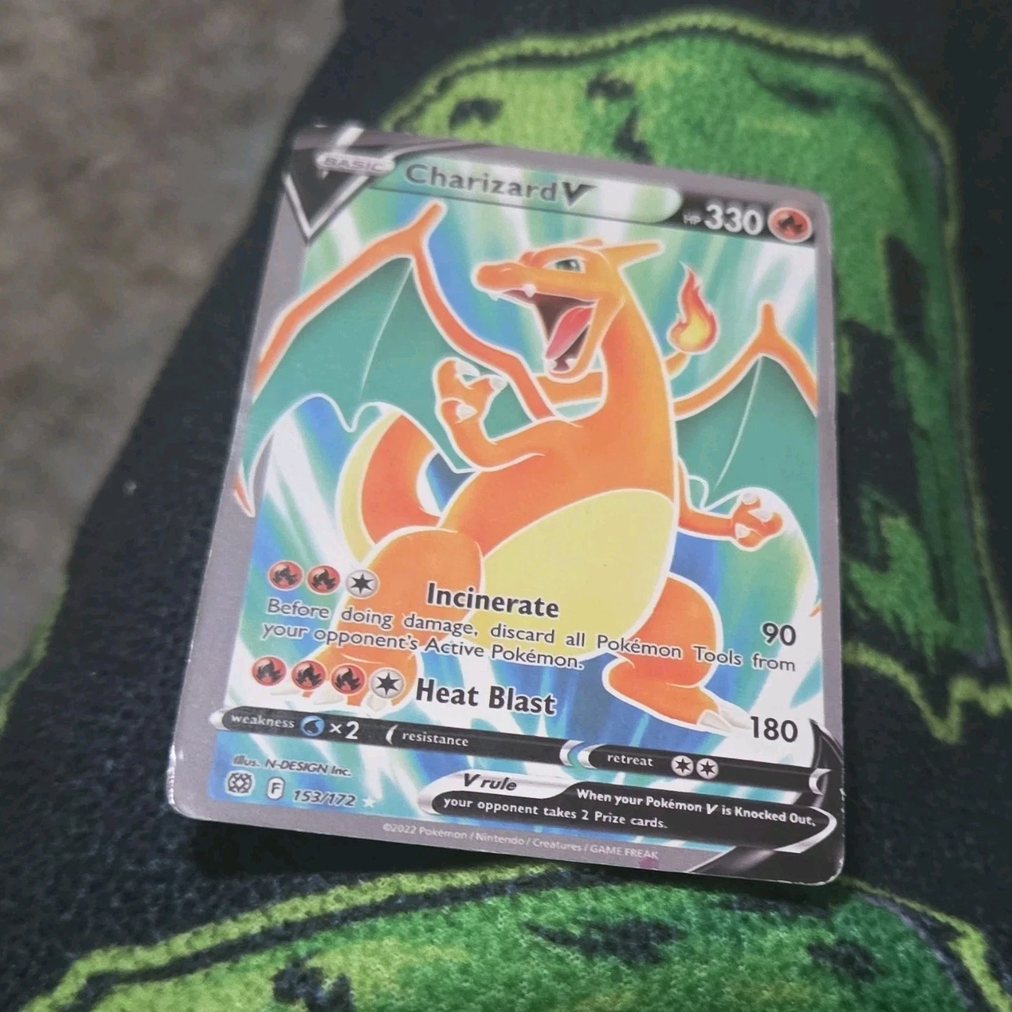 Pokemon Co Charizard V 153/172 Brilliant Stars Full Art Ultra Rare Eng