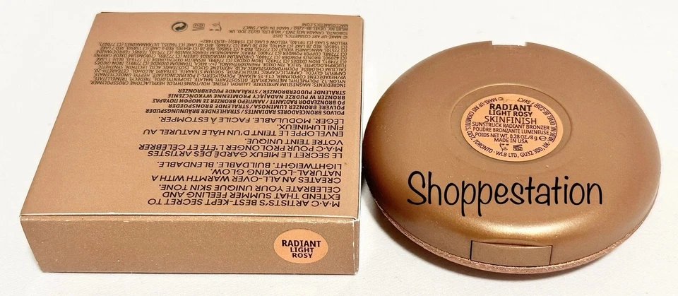 MAC Skinfinish Sunstruck Radiant Bronzer Light Rosy 0.28oz New - Image 4 of 4