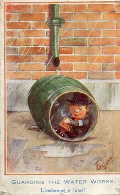 Guarding the Water works Der Hinterhalt im Schutz! Illustrierte Humor T GILSON