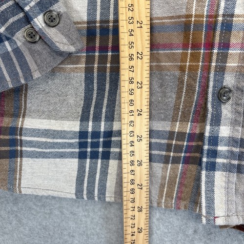 Eddie Bauer Flannel Shirt Adult Large Plaid Multicolored Button Up Mens Outdoor - Picture 2 of 8