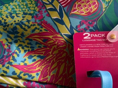 trina Trina Turk 2 piece packing cube set &2pack luggage tag set NWT - Picture 6 of 10