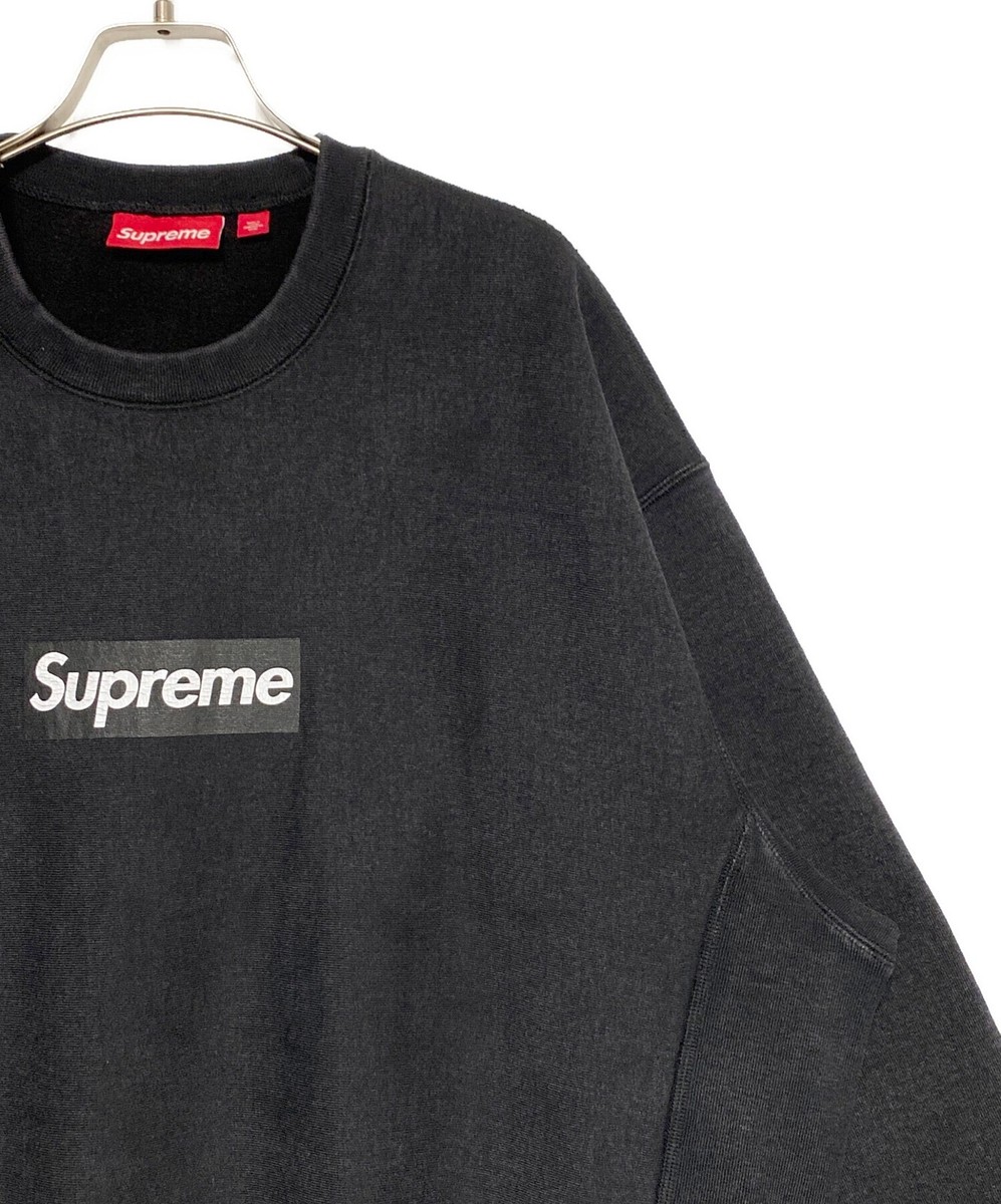 SUPREME Washed Box Logo Crewneck Size: L Black Men | eBay SUPREME Washed Box Logo Crewneck Size: L Black Men | eBay