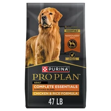 Purina Food Pro Plan Adult Chicken and Rice Dry Dog, 47-lb Bag
