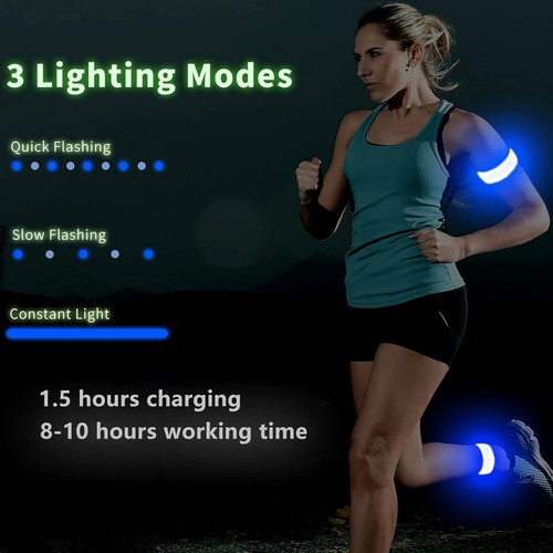 Vivid LED Glowing Armband - Durable Silicone, Ideal for Party, Safety&Festivals - Picture 3 of 12