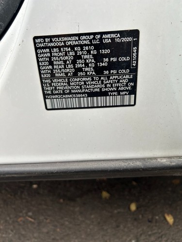 UNIDAD MÓDULO CONTROL PUERTA DELANTERA IZQUIERDA VOLKSWAGEN ATLAS VW 2020 - 2022 OEM - Imagen 18 de 21