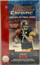 2004 BOWMAN CHROME NFL FOOTBALL HOBBY BOX BEN ROETHLISBERGER RC NEW SEALED