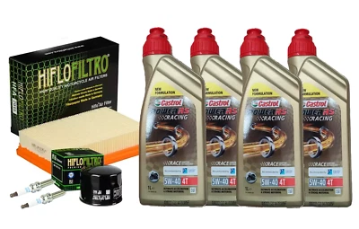 CASTROL/HIFLO TAGLIANDO BMW R 1250 GS 18 24 OLIO CASTROL RACING 5W40 FILTRI OLIO ARIA CANDELE