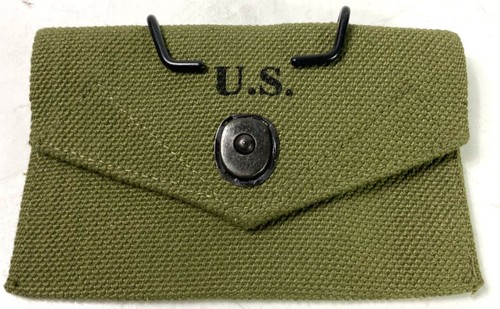 Segunda Guerra Mundial Ejército de los Estados Unidos M1942 Primeros Auxilios CARLISLE VENDAJE CINTURÓN BOLSA DE TRANSPORTE DE CAMPO-OD#3