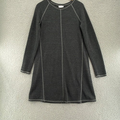 J Jill Dress Womens Extra Small Gray Striped Shift Long Raglan Sleeve Stretch - Picture 11 of 11